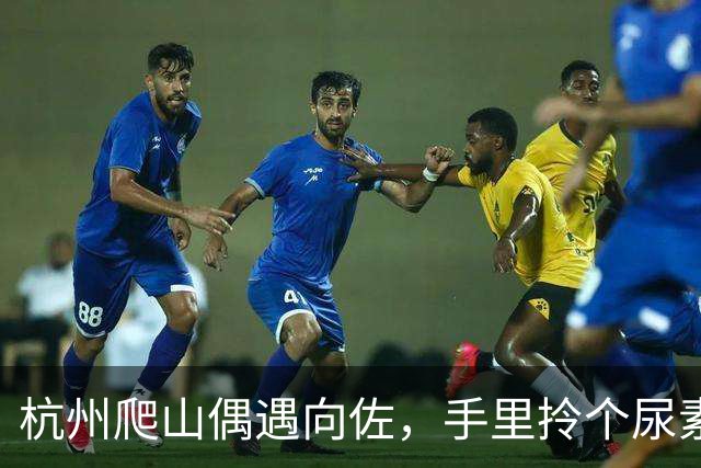 杭州爬山偶遇向佐，手里拎个尿素袋捡垃圾，这画面真挺反差